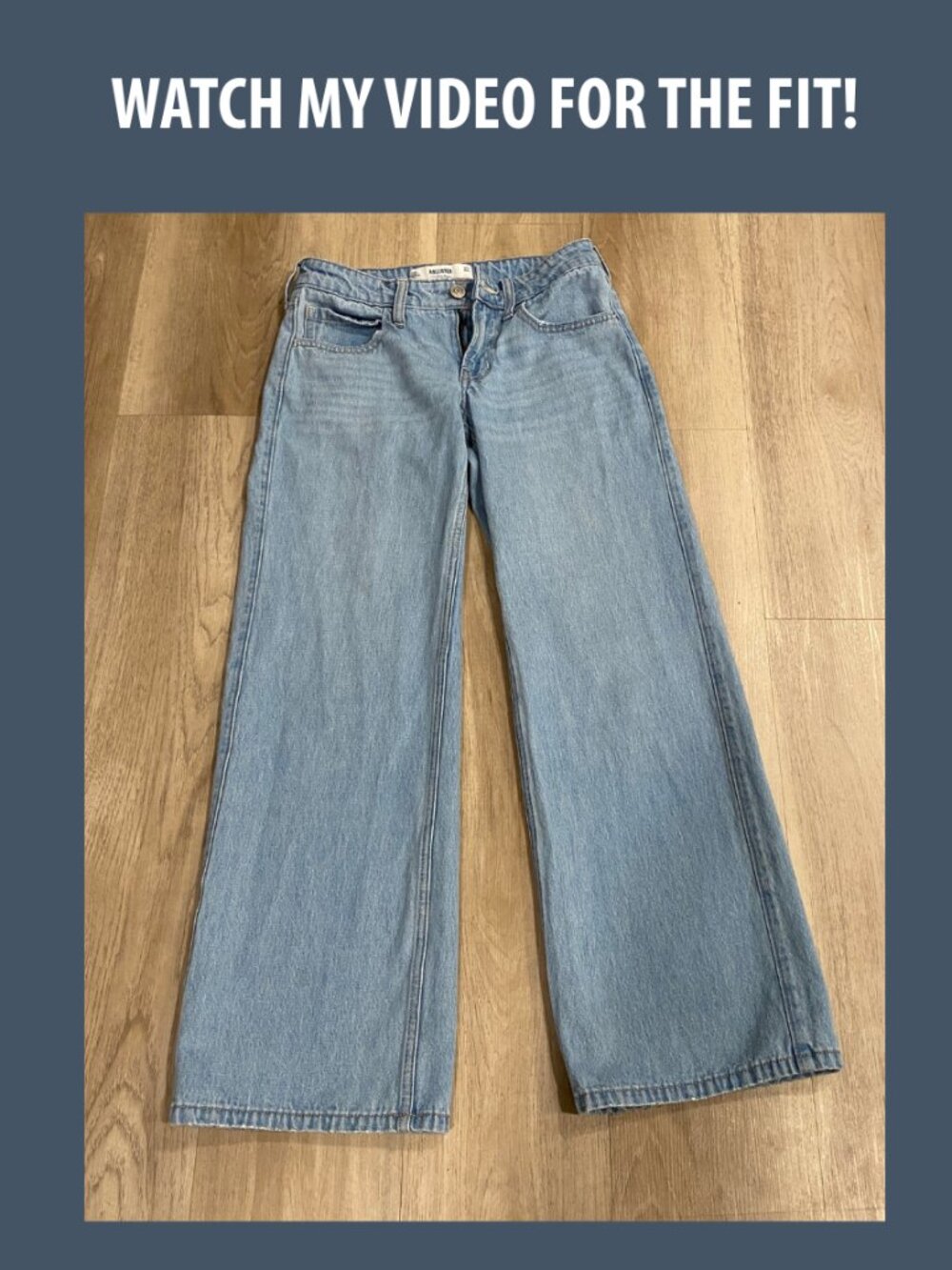 Hollister Light Blue Wide Leg Flare Jeans